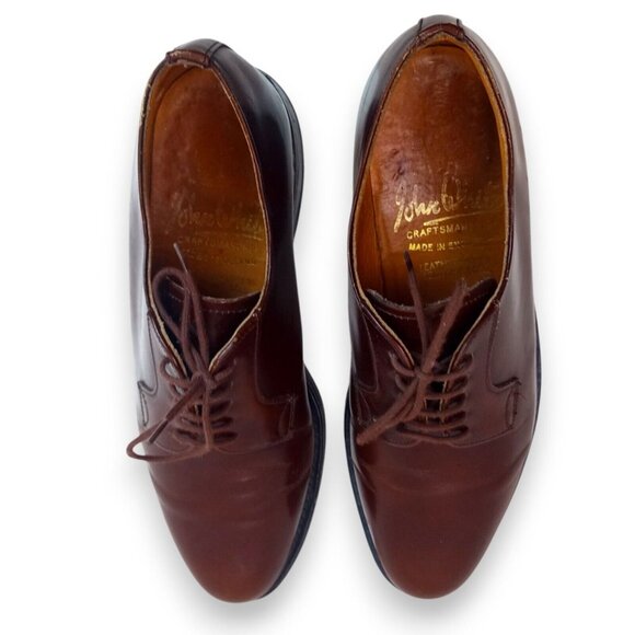 John White Lyon Derby Brown Leather Shoes Mens Size 7 (Made in England) - Picture 4 of 14